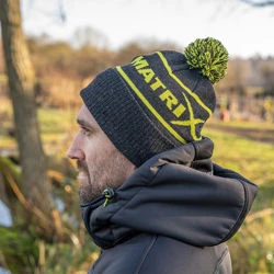 Matrix Lime & Grey Bobble Hat